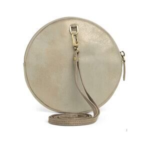 HOBO Array Round Crossbody bag Metallic Granite Gold